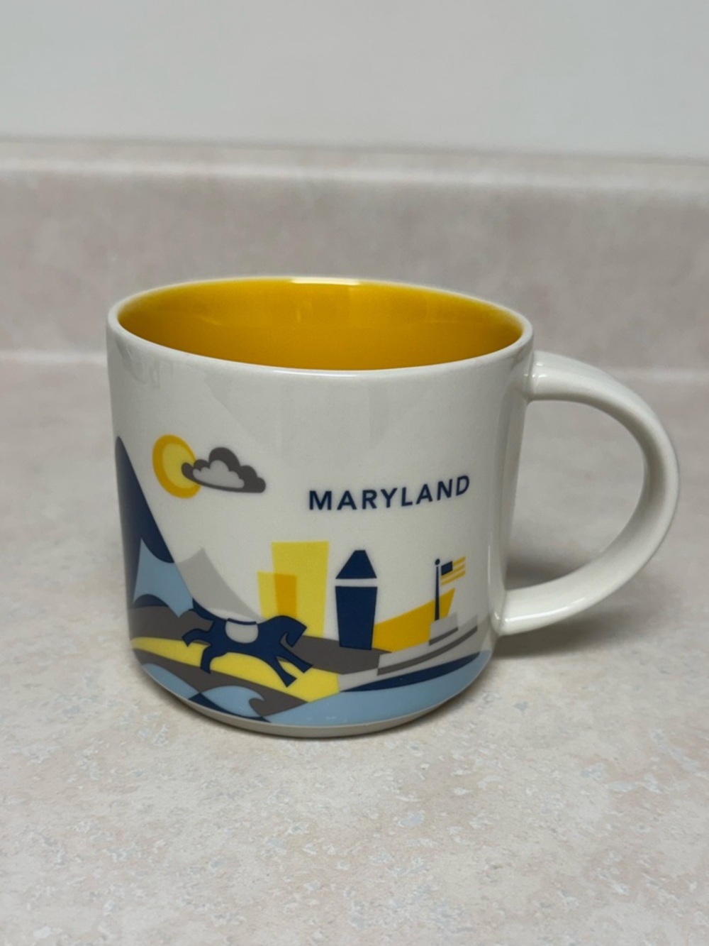 STARBUCKS Maryland You Are Here Collection Coffee Tea Mug Cup Crabs 2016